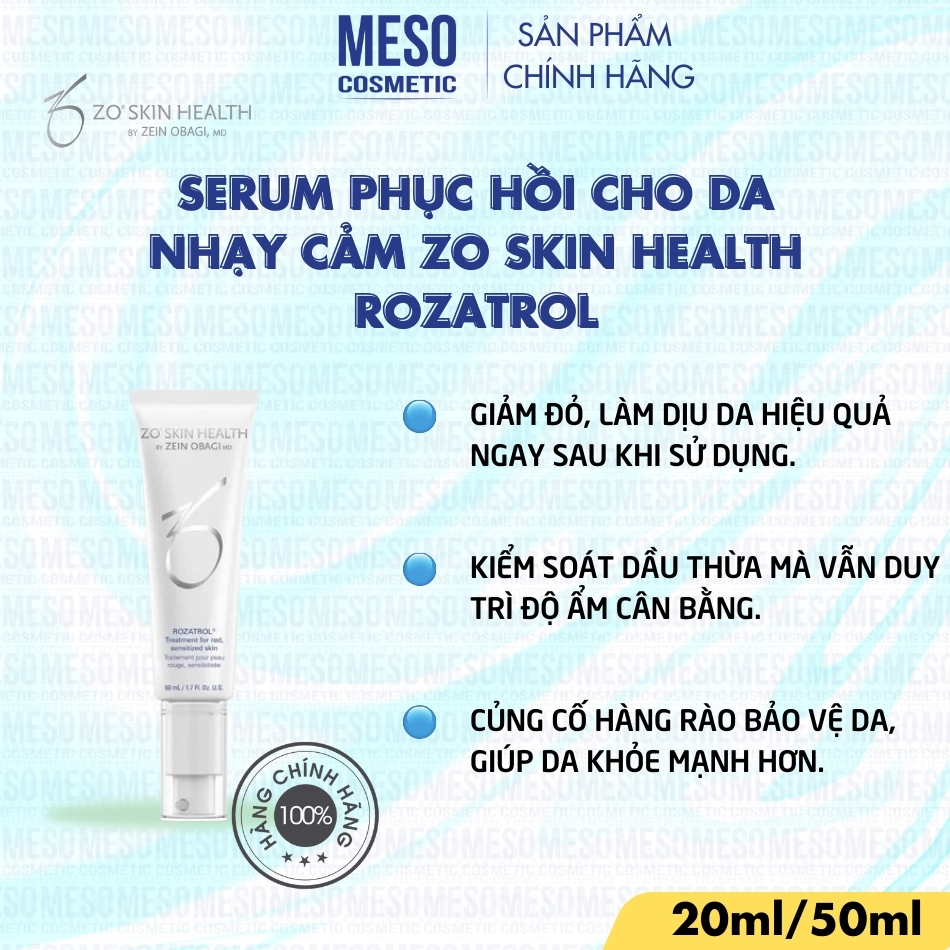 Serum phục hồi cho da nhạy cảm Zo Skin Health ROZATROL